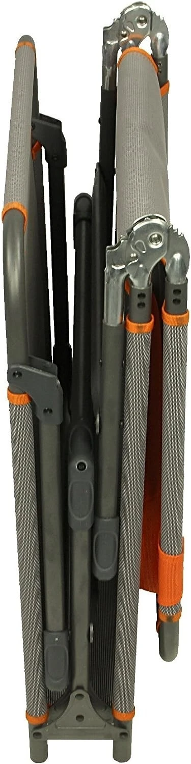 Portal Outdoor Lounger Sun Or Camping Bed Green With Orange Headrest And Stitching PT-CH-AVA 6 Portal Outdoor Lounger Sun Or Camping Bed Green With Orange Headrest And Stitching PT-CH-AVA - Image 4