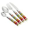 Flamefield Stripe 16 Piece Stainless Steel Cutlery Set 1 Flamefield Stripe 16 Piece Stainless Steel Cutlery Set -Outdoor Haven Store flamefield16pcstripescutleryset