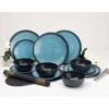 Flamefield Granite Aqua 12pc Melamine Essentials Set GG0112 -Outdoor Haven Store flamefieldgraniteazure12pcmelamineset