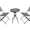 Gardenwize 3 Piece Garden Balcony Bistro Set With 2 Folding Chairs & 50cm Table GW346 2 Gardenwize 3 Piece Garden Balcony Bistro Set With 2 Folding Chairs & 50cm Table GW346 -Outdoor Haven Store gw346 prod rgb72