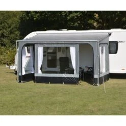 Kampa Revo-Zip Roll Out Awning 2019 -Outdoor Haven Store kamparevo zipwithprivacyfront compressor