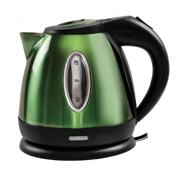 PLS Thirlemere Brushed Polished Metal 1.2l Kettle PO221 Green 3 PLS Thirlemere Brushed Polished Metal 1.2l Kettle PO221 Green