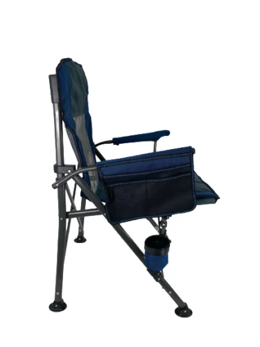 Royal Leisure Blue/Grey XL Deluxe Camp Folding Chair R745 2022 7 Royal Leisure Blue/Grey XL Deluxe Camp Folding Chair R745 2022 - Image 5